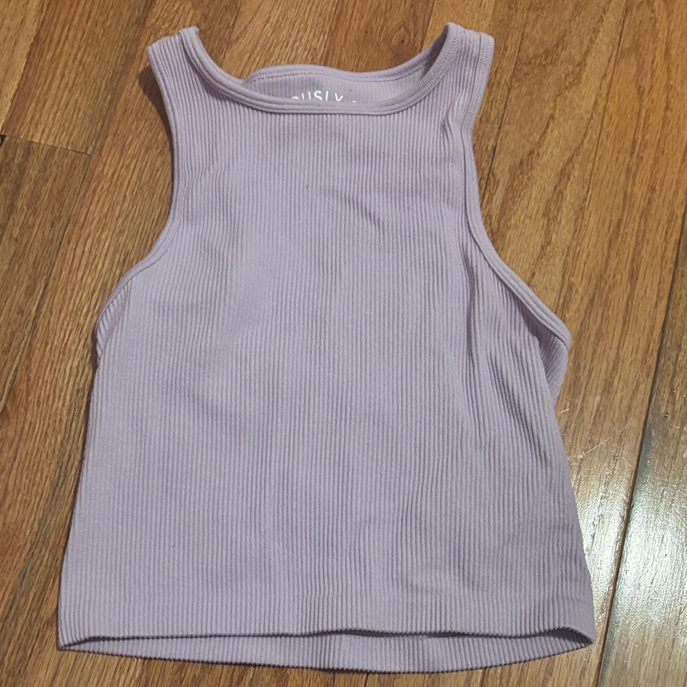 Lavender Ribbed Tank Top